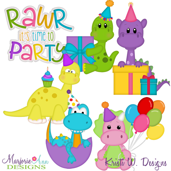 Dinomite Birthday SVG Cutting Files Includes Clipart - Click Image to Close